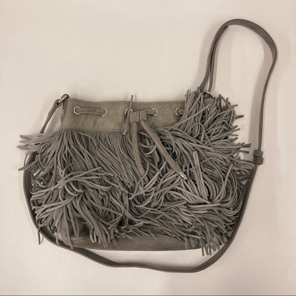 Sam Edelman Suede Fringe Purse